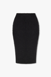Bottega Veneta Midnight Blue Cashmere Blend Skirt In New