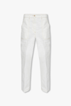 GUCCI GUCCI WHITE HIGH-WAISTED TROUSERS