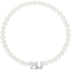 MARC JACOBS SILVER MONOGRAM BALL CHAIN NECKLACE