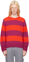 GUEST IN RESIDENCE PINK & RED STRIPE SWEATER