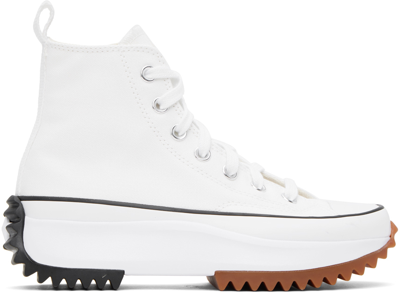 Converse Run Star Hike Hi Sneakers In White