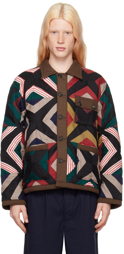Bode Multicolor Star Cross Quilt Jacket In Multicoloured