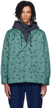Beams Green Quilted Jacket In Emerald Green65