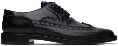 Maison Margiela Tabi-toe Lace-up Shoes In Black