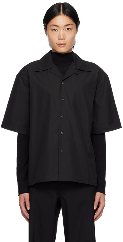 Marni Black Printed Shirt In Cun99 Black
