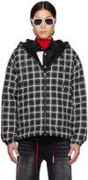 Marni Check-print Padded Jacket In Black