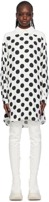 Marni Dress With Printed Cady And Longer Back In Bdw03 Stone White