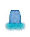 SANTA BRANDS BABY BLUE FEATHERS SKIRT
