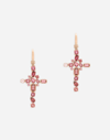 DOLCE & GABBANA ANNA EARRINGS IN RED GOLD 18KT WITH PINK TOURMALINES