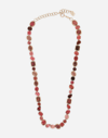 Dolce & Gabbana Anna Necklace In Red Gold 18kt With Toumalines In Rot