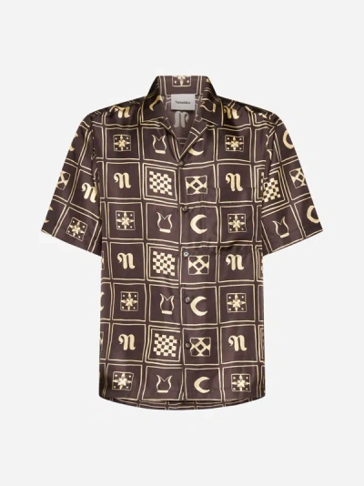 Nanushka Shirt In Brown