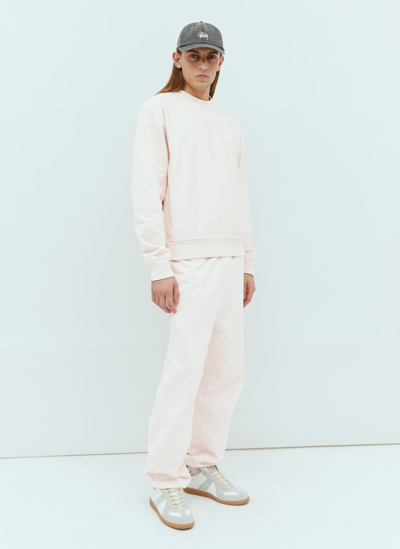Stussy Logo Emboidery Track Trousers In Pink