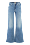 MOTHER MOTHER FRAYED EDGE FLARED JEANS