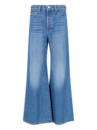 Mother The Ditch Roller Sneak Jeans In Blue