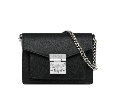 Mcm Tracy Patricia Women's Black Leather Mini Crossbody Bag