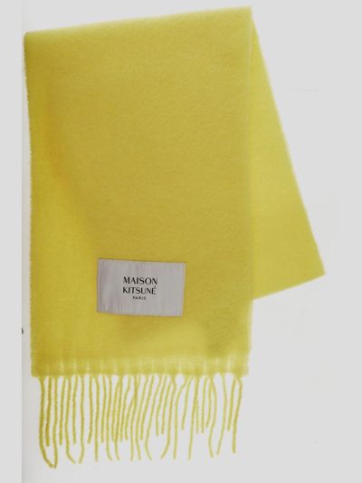 Maison Kitsuné Maison Kitsune' Scarfs In Yellow