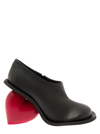YUME YUME OVERSIZED BLACK PUMPS WITH SCULPTED HEEL IN VEGAN LEATHER WOMAN