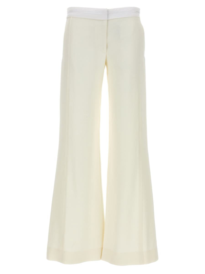 Victoria Beckham Viscose Pants In White