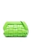 Themoirè Bios Weaved Mantis Clutch Bag In Green