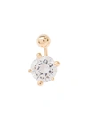 PANCONESI PANCONESI MEDIUM GOLD-colourED PIERCINGS WITH CRYSTAL EMBELLISHMENT IN 18K GOLD-PLATED BRASS