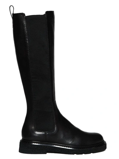 Guglielmo Rotta Piper Black Leather Boot