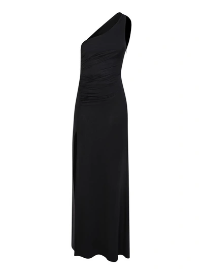 Blanca Vita Aubrezia One-shoulder Long Dress In Black