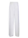 Blanca Vita Pareskia Wide-leg Tailored Trousers In White