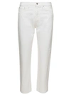TOTÊME STRAIGHT JEANS IN WHITE COTTON