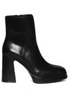 ASH ALYX ANKLE BOOT IN BLACK LEATHER