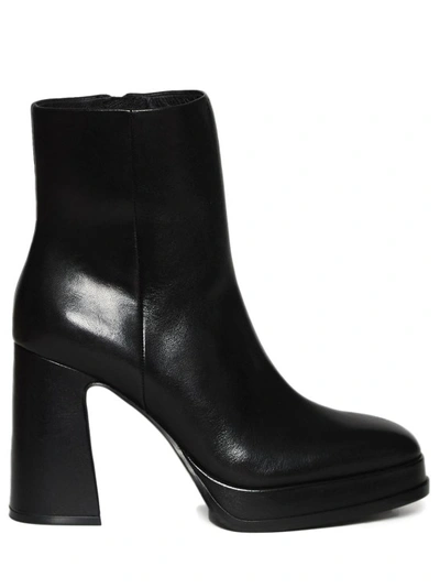 Ash Alyx 100mm Leather Boots In Black