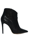 ANNA F ANKLE BOOT IN BLACK FABRIC