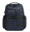 PIQUADRO DARK BLUE RECYCLED POLYESTER 15" LAPTOP BACKPACK