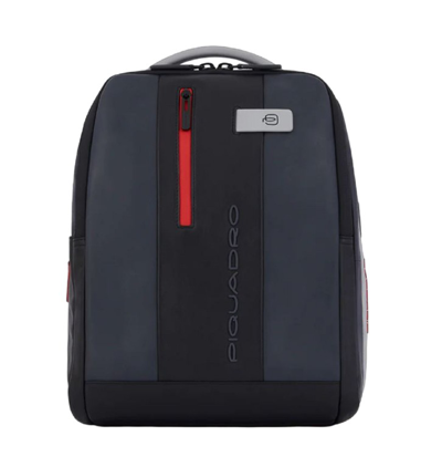 Piquadro Computer Backpack With Compartment And Anti-theft Cable In Black