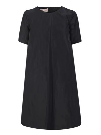 Blanca Vita Alianto Taffeta Mini Dress In Black