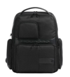 PIQUADRO BLACK RECYCLED POLYESTER 15" LAPTOP BACKPACK