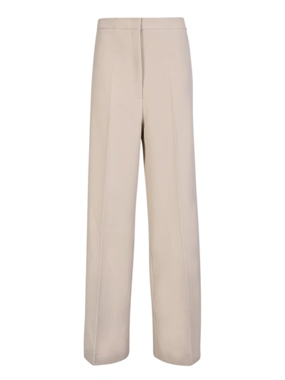 Blanca Vita Overlapping-panel Palazzo Pants In Ivory