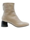 HALMANERA CAREN13 TAUPE LEATHER BARON ANKLE BOOTS