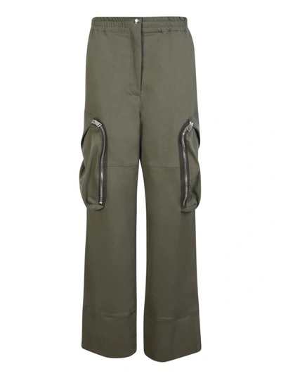 Blanca Vita Cargo Straight Trousers In Grey