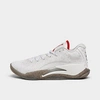 Nike Jordan Big Kids' Jordan Zion 3 Basketball Shoes In White/university Red/cement Grey