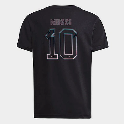 Adidas Originals Adidas Kids' Messi Name And Number T-shirt In Black