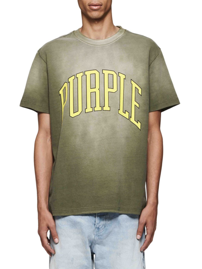 Purple Brand Oversize Heavyweight Graphic T-shirt In Green
