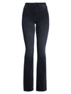 L Agence Selma High-rise Sleek Baby Bootcut Jeans In Black