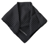 DOLCE & GABBANA BLACK POLKA DOTS SILK SQUARE HANDKERCHIEF SCARF