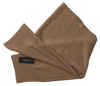 DOLCE & GABBANA BROWN KNITTED CAMEL WRAP SHAWL FOULARD SCARF