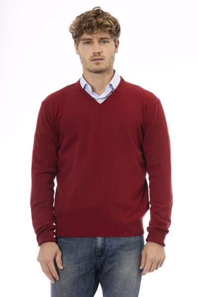 Sergio Tacchini Red Wool Jumper