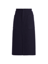 VINCE WOMEN'S BRUSHED WOOL PENCIL SKIRT