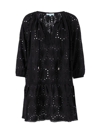 Melissa Odabash Women's Ashley Cotton Eyelet Minidress In Black