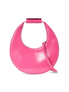 Staud Mini Moon Leather Bag In Pink