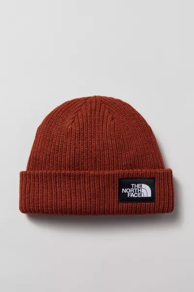 The North Face Salty Lined Beanie Man Hat Brick Red Size Onesize Acrylic In Brown