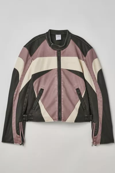 IETS FRANS IETS FRANS. IETS FRANS… TEKNO MOTO RACING JACKET IN PINK AT URBAN OUTFITTERS 